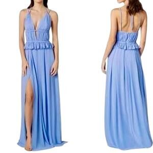 NWT Dress The Population Athena Grecian Braided Maxi Dress L